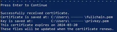 Certbot DNS Challenge Step 2