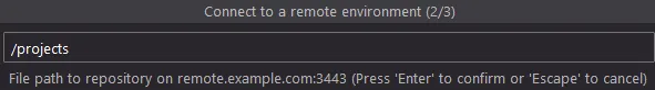 GitLab WebIDE connecting remote environment step 2